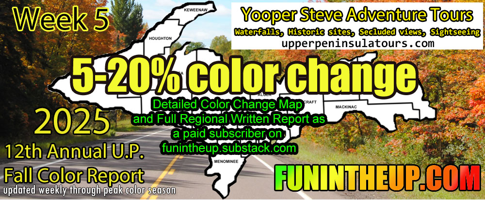 Upper Peninsula Fall Colors, Michigan 2025 Week 5