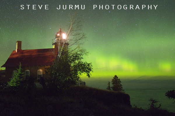 Northern Lights Eagle Harbor Lighthouse